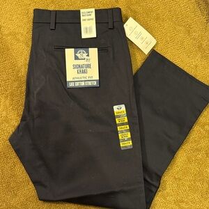 Signature Khaki Men's Athletic Fit Pants - Dark Blue